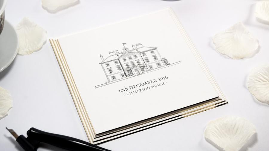 Com Bossa Luxury Wedding Invitations